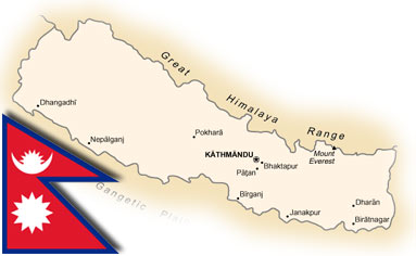 nepal mapa